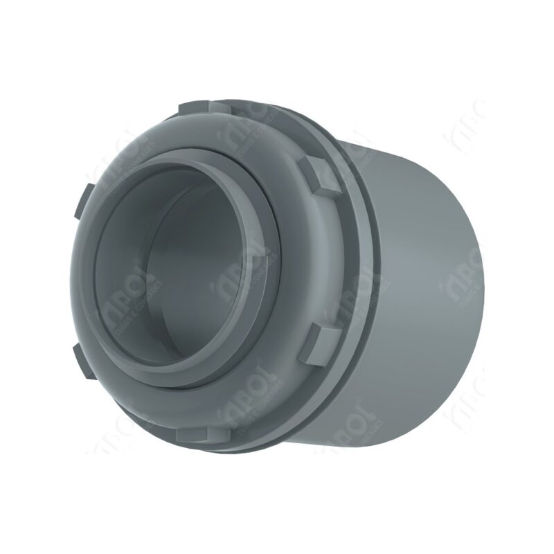CONECTOR BOX RETO 1" CINZA INPOL
