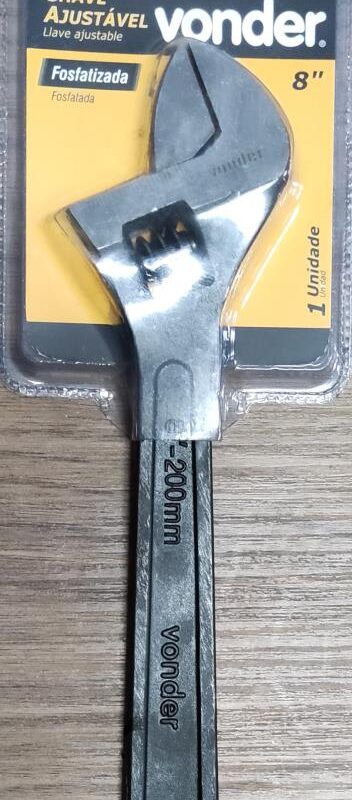 CHAVE AJUSTAVEL 8" FOSFATILIZADA VONDER