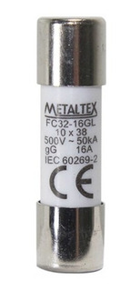 FUSIVEL CER 10 X 38 RET 500MA 500V