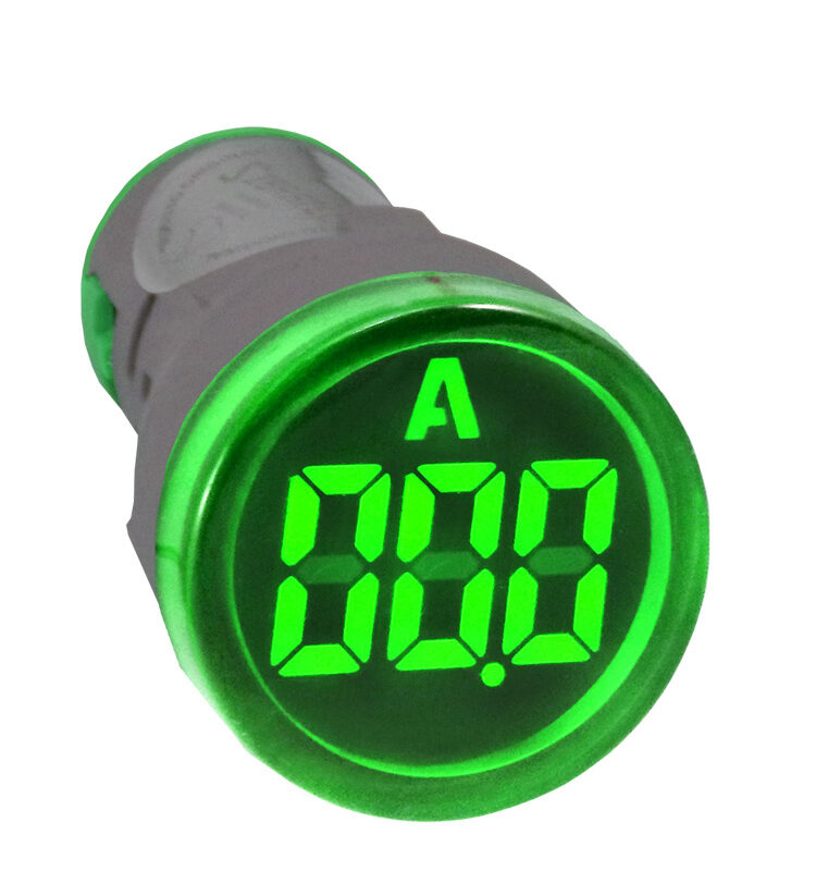 AMPERIMETRO DIG. AD22-22AM-G-VERDE 0-100A MED. INDIRETA C TC