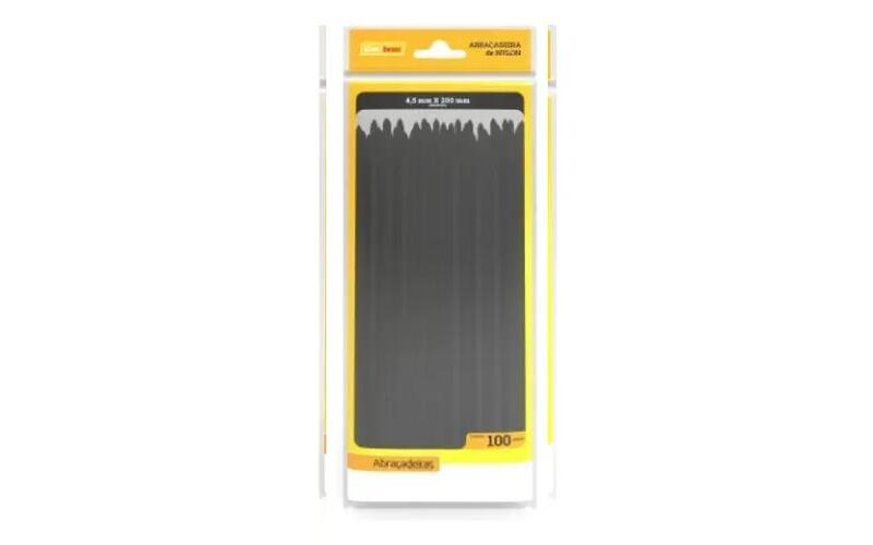 ABRACADEIRA 2,5X200MM PRETA (PCT 100 PÇS) ENERBRAS)