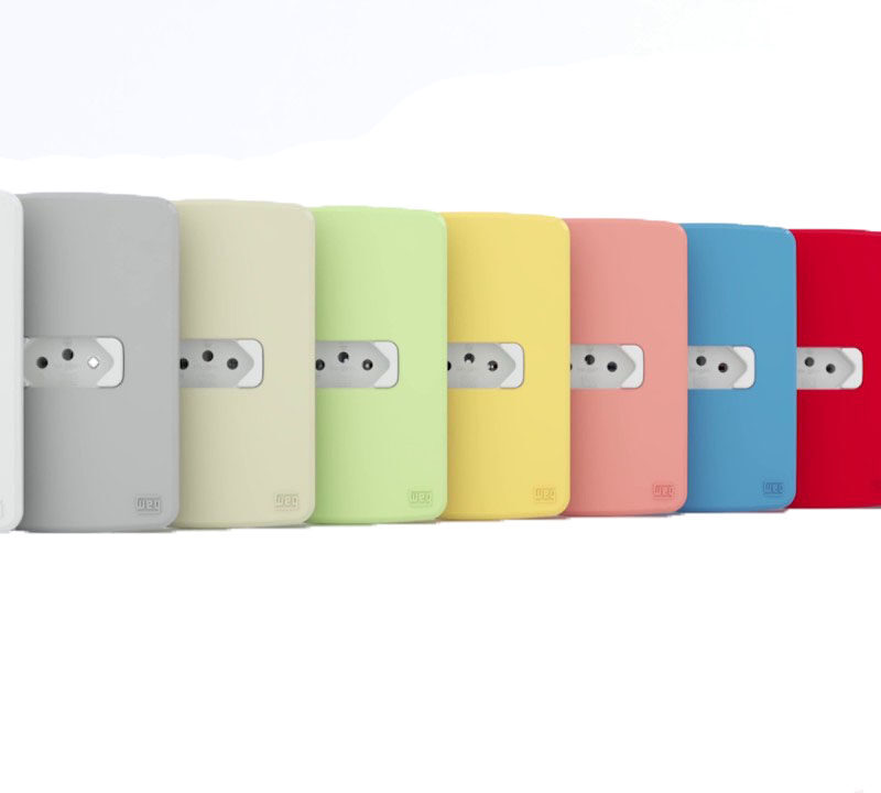 TOMADA COLORIDA TMD1-2 - 2P 10A MARGIRIUS