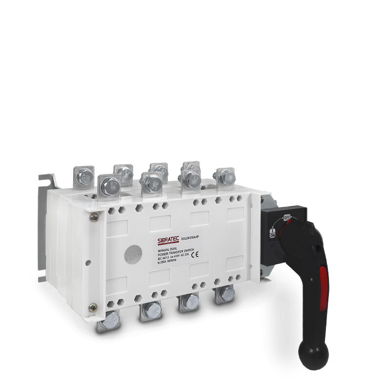 CHAVE TRANSFERENCIA SGLZ-250A 4 POLOS + MANOPLA S/CARGA SIBRATEC C/008408