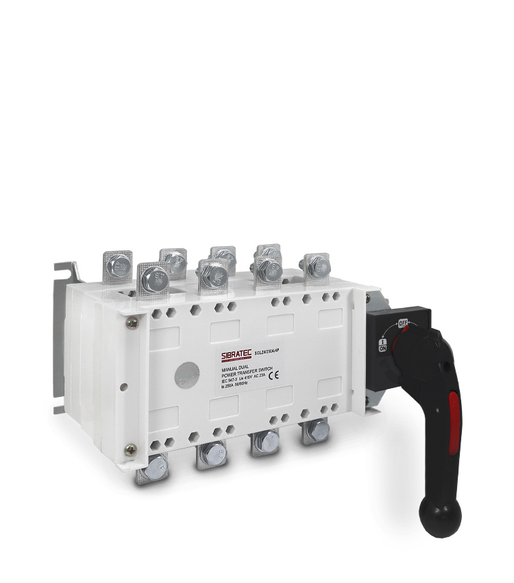 CHAVE TRANSFERENCIA SGLZ-250A 4 POLOS + MANOPLA S/CARGA SIBRATEC C/008408