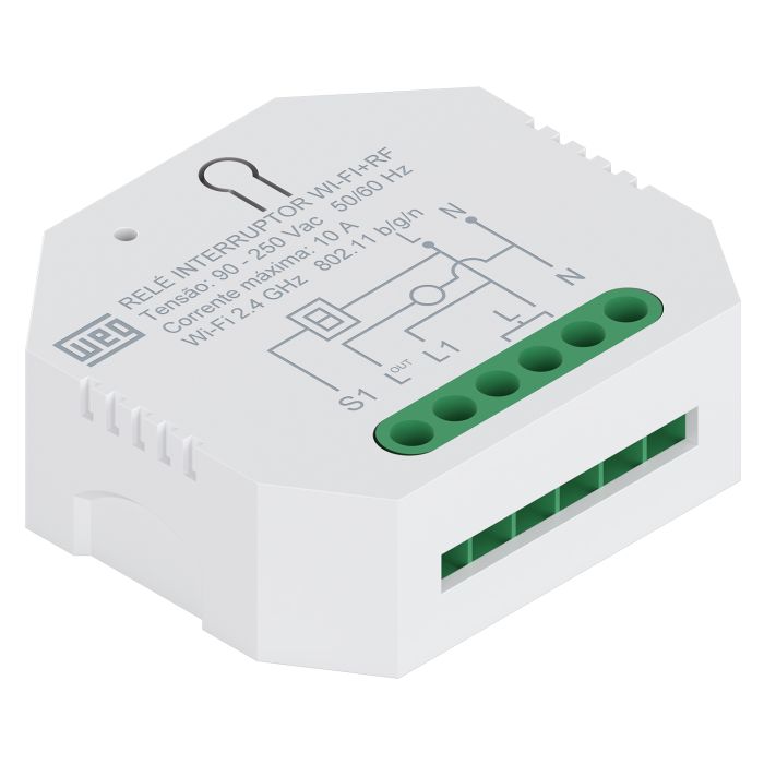 MÓDULO RELÉ INTERRUPTOR WI-FI + RF WEG 1 CANAL BIV SMART C/15718934