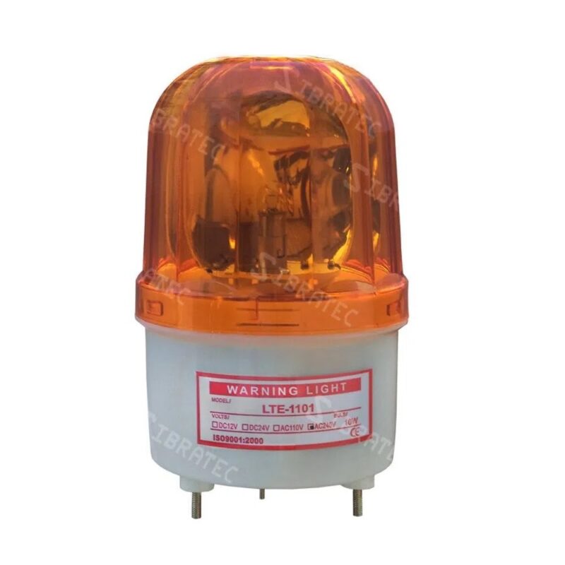 SINALIZADOR GIRATORIO AMARELO LTE1101 10CM 220V C/011918