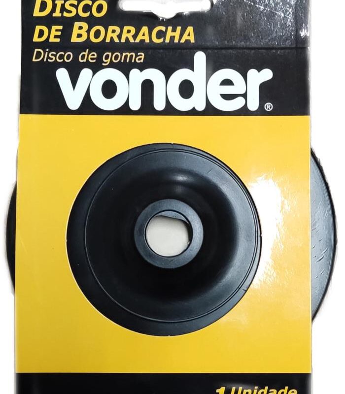 DISCO BORRACHA 4.1/2" FLEX BAIXO VONDER