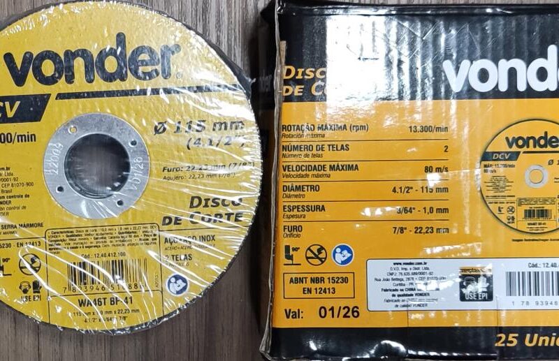 FLAP DISC CONICO 4.1/2 G 80(C.FIBRA) VONDER C/1243412080