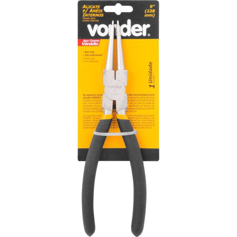 ALICATE P/ANEIS INT RT 177MM/7" VONDER C/3662000180