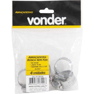 ABRACADEIRA ROSCA S/FIM 3/4 A 1.1/6 C/4PC VONDER C/2913501927
