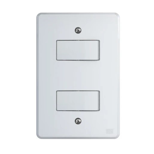 2 INTER SIMPLES 10 A/250 VCA C/PLACA 4X2" EQUILLE BRANCO C/14234278