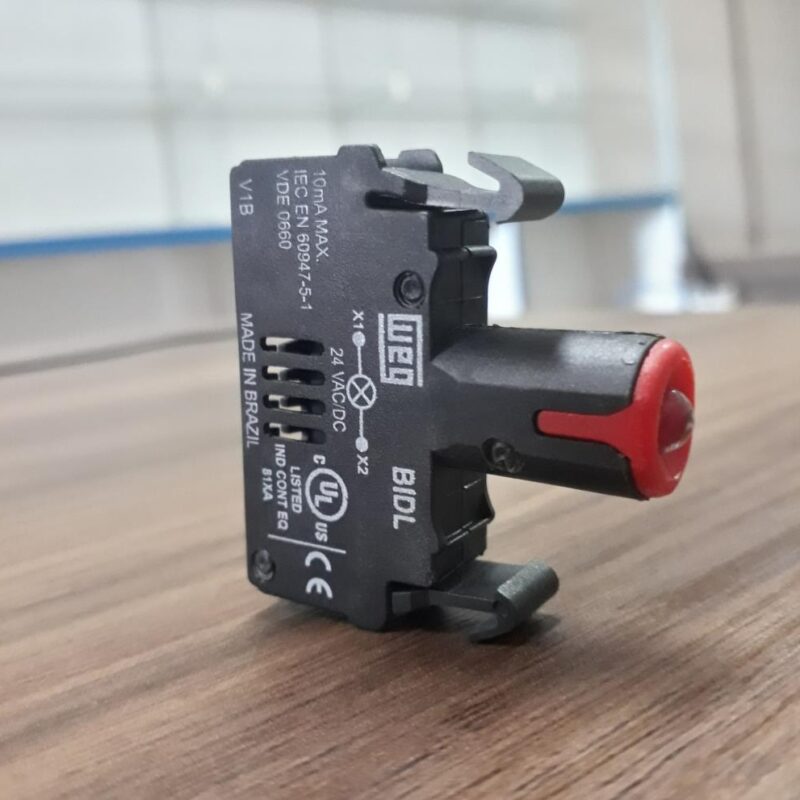 BLOCO ILUM.DIR.LED INT.CSW 24V50/60HZ -VERM. C 10186495
