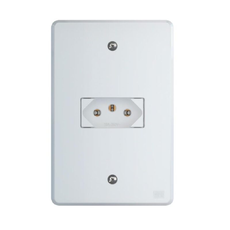1 TOM. 2P+T 20 A/250 VCA C/ PLACA 4X2" EQUILLE BRANCO C/ 14237023