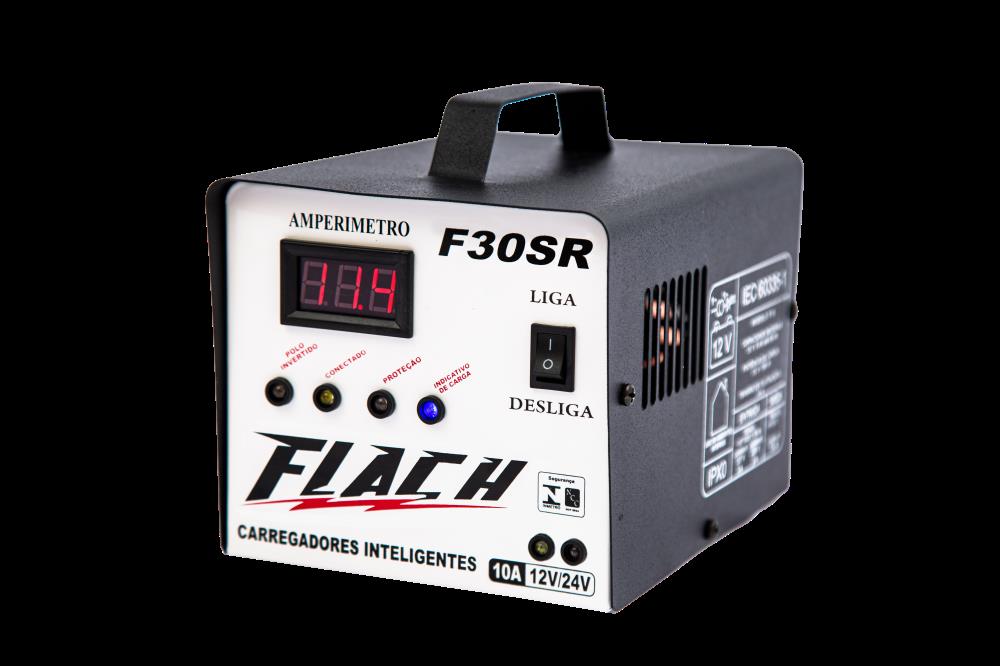 CARREGADOR DE ACUM BASEADO EM TEC DIGITAL F30 (10A/12/24V SR) FLACH