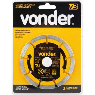 DISCO DIAMANTADO 110MM V3 FURO 20 VONDER C/1268300000