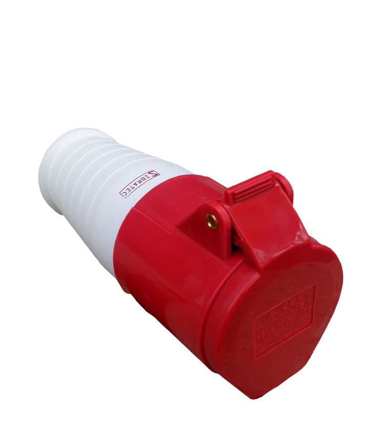 TOMADA PENDENTE 2242 - 3P+T 6H 380VCA/32A VERM IP67 SIBRATEC