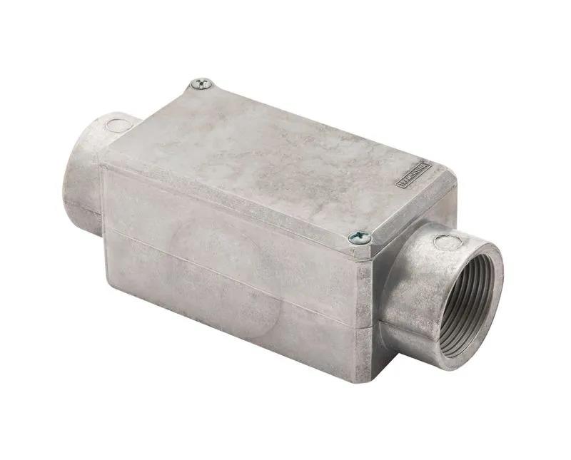 CONDULETE EM ALUMINIO TIPO C DE 1.1/2" C/TAMPA S/ROSCA S/PINTURA C/56101315