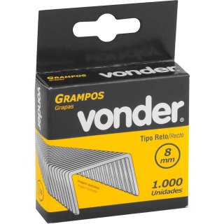 GRAMPO 8MM RETO 1,2MM CX C/1000 VONDER C/2898408012