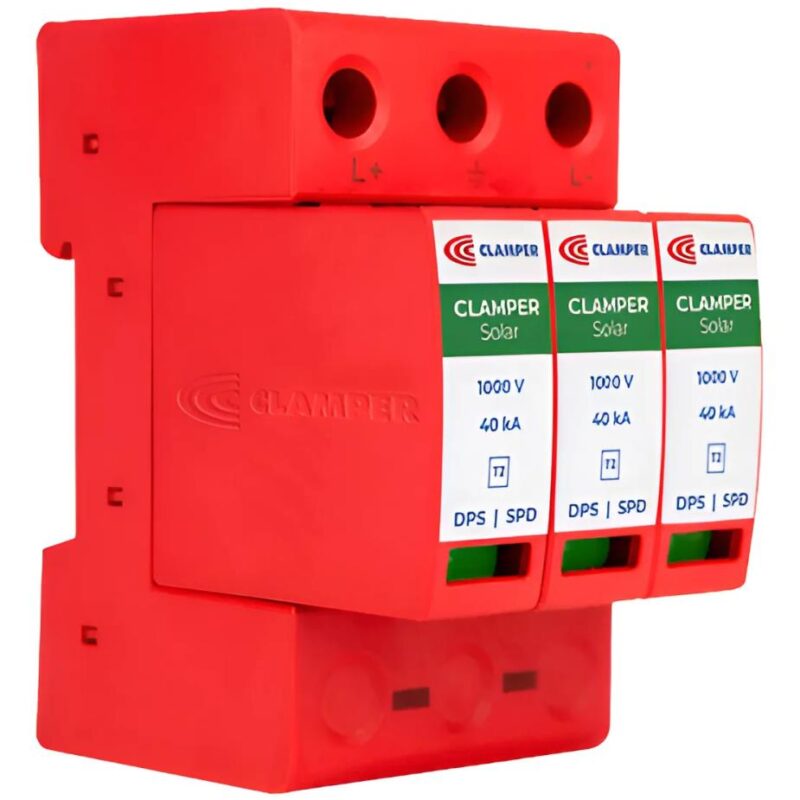 PROTETOR DE SURTO DPS SOLAR 1000V 40KA CLAMPER