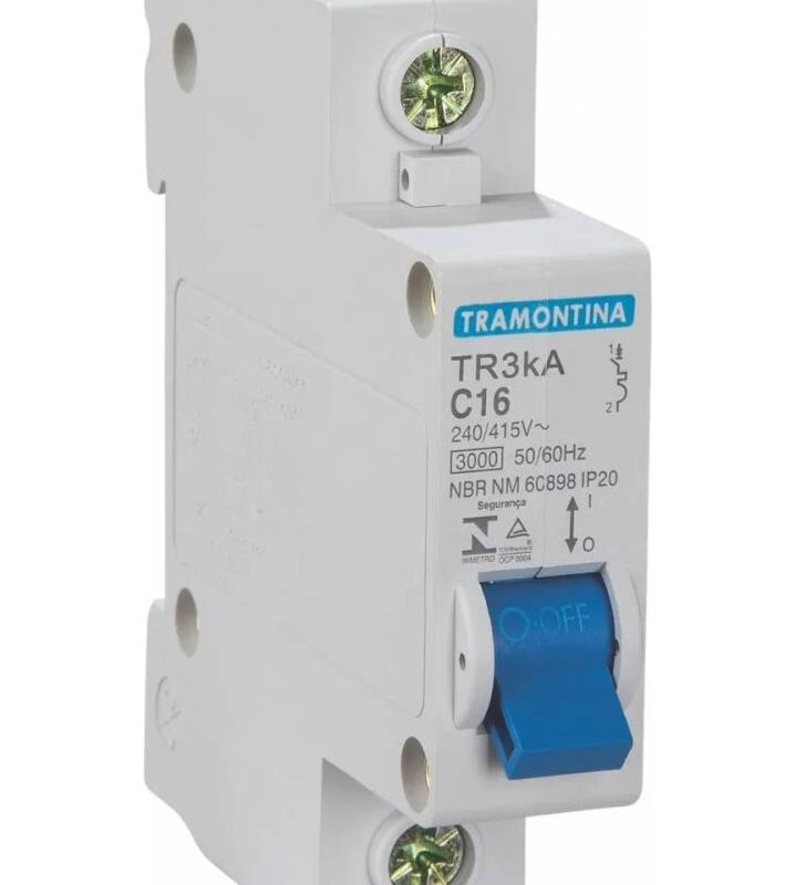 MINIDISJUNTOR 1 POLO 16A 3KA