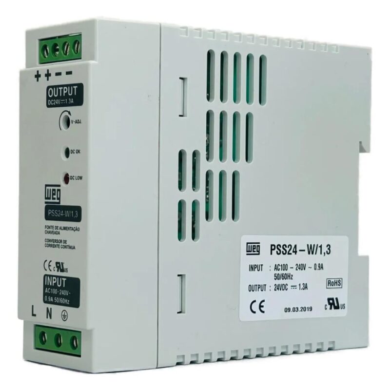 CONVERSOR DE CORRENTE FONTE ALIMENTACAO PSS24-W/2,2 100-240VCA-1.3A 24VDC-2,2A C/13108203