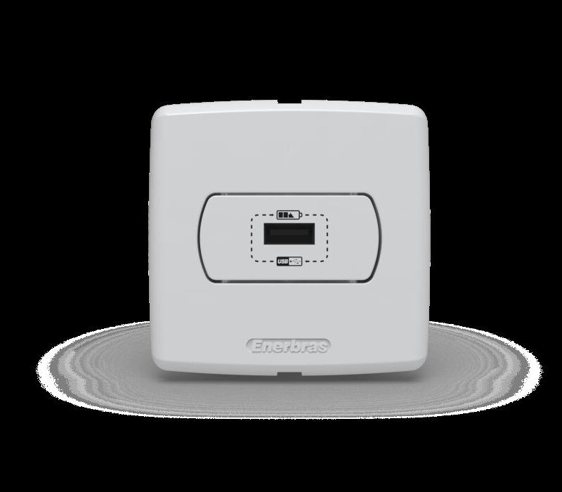 CONJ TOMADA RECARGA USB 5VCC/2A BRANCO MOVEIS C/6280- E N ENERBRAS