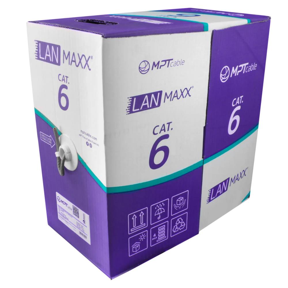 CABO DE REDE LAN U/UTP 23AWGX4P CAT 6 CMX CINZA