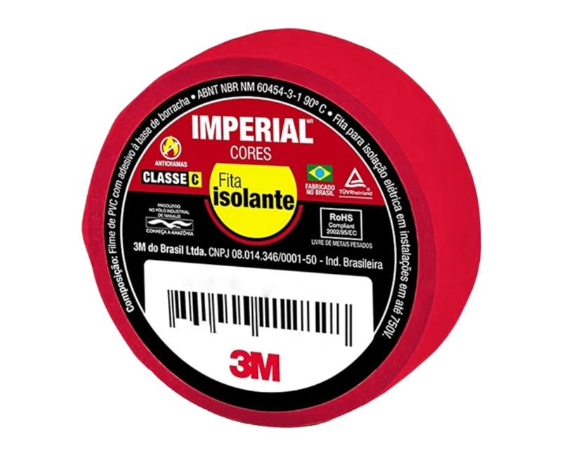 FITA IMPERIAL CORES VERMELHA 18MMX10M C/HB004298095