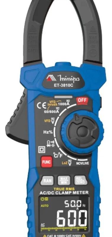 ALICATE AMPERIMETRO DIG AC/DC - ET-3810C - CAT IV 600V
