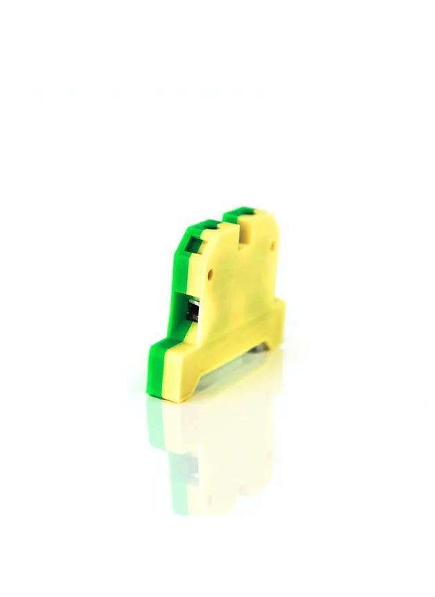 BORNE SAK TERRA P/CABO 10MM VERDE/AMARELO PARAF TRON