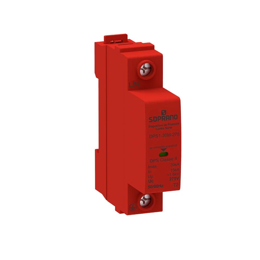 PROTETOR DE SURTO DPS 1P 15-30KA 275VCA-DPS1-30M-275 C/ 5190002201