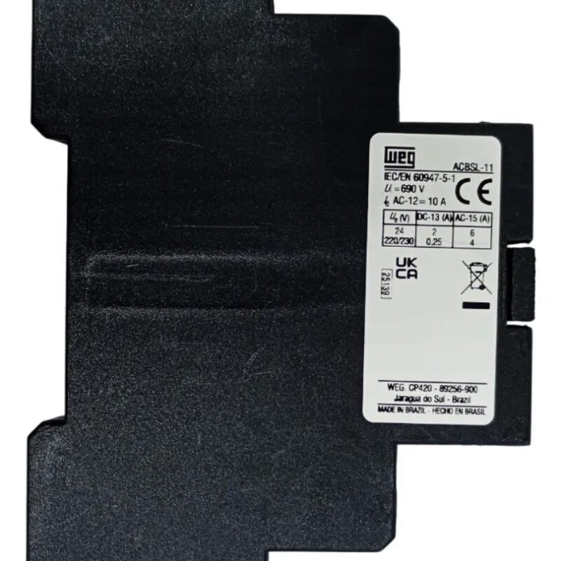 BLOCO CONTATOS LATERAL ACBSL 1NA+1NF P/DISJ.MOT.MWL 18 C 14250128