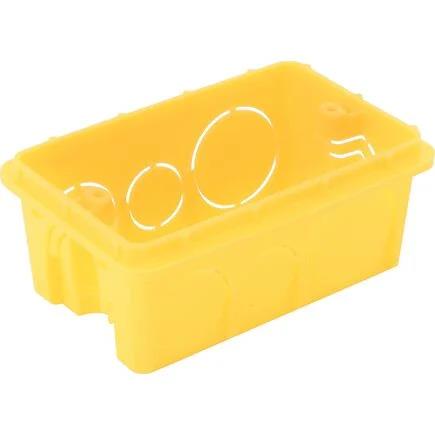 CAIXA DE EMBUTIR QUADRADA 4X 4 TERMOPLASTICO AMARELA C/57500042