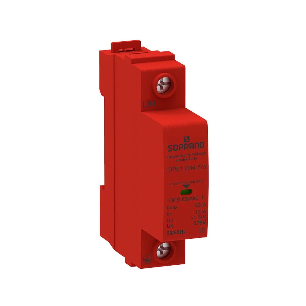 PROTETOR DE SURTO DPS 1P 10-20KA 275VCA-DPS1-20M-275 C/ 5190002101