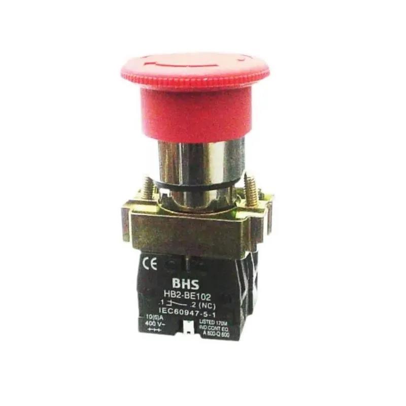 BOTAO DE EMERGENCIA- S/ TRAVA ( PULSO) 1NF VM 22MM LAY5-EC42