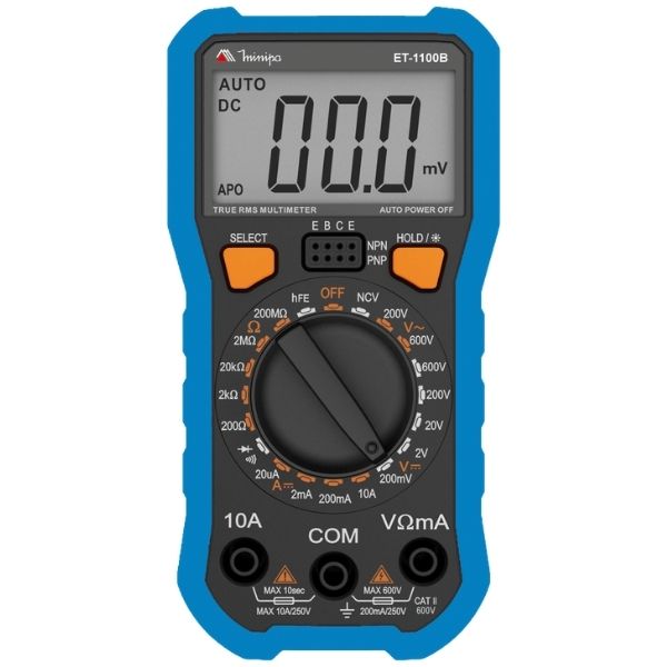 MULTIMETRO DIGITAL TRUE RMS ET-1100B - MINIPA