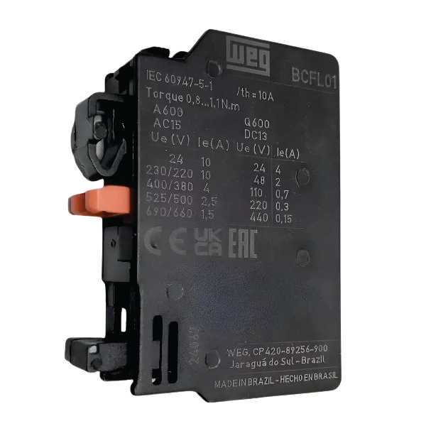BLOCO DE CONT AUX FRONTAL BCFL 1NF P/CONT CWL9-110A C/14246268
