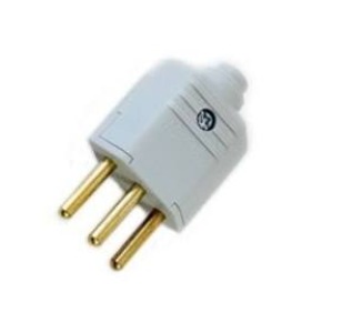 PLUG PLD1-3 CINZA 2P+T 10A MARGIRIUS