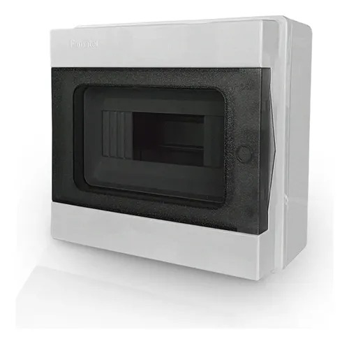 CAIXA OURO PRETO IP65 8DIN 215X220X110MM FAMATEL C/3908-TBR